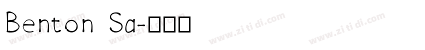 Benton Sa字体转换